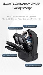 کوله پشتی چرخ دار آرکتیک هانتر مدل lg00861 - Image 9